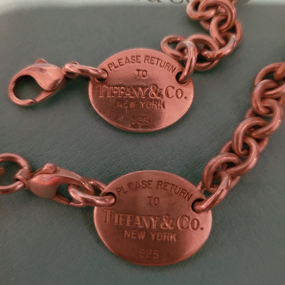 Tiffany & Co oval choker necklace and bracelet set